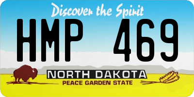 ND license plate HMP469