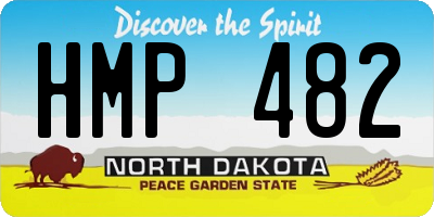 ND license plate HMP482