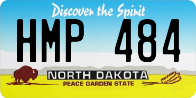 ND license plate HMP484