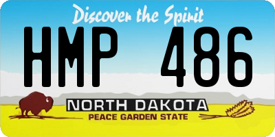 ND license plate HMP486