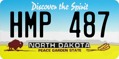 ND license plate HMP487