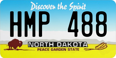 ND license plate HMP488