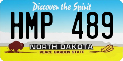 ND license plate HMP489