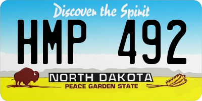 ND license plate HMP492