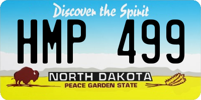 ND license plate HMP499