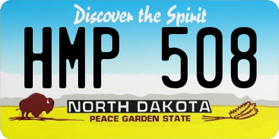 ND license plate HMP508