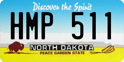 ND license plate HMP511