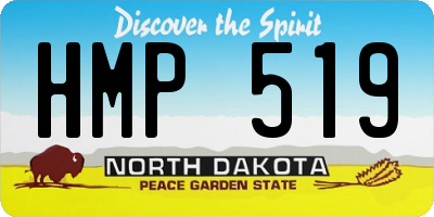 ND license plate HMP519