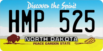 ND license plate HMP525