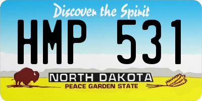 ND license plate HMP531