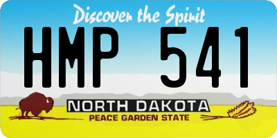 ND license plate HMP541