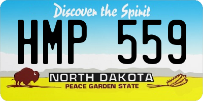 ND license plate HMP559