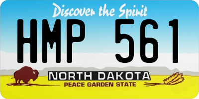 ND license plate HMP561