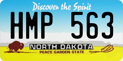 ND license plate HMP563