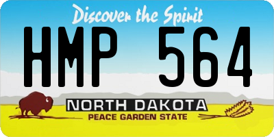 ND license plate HMP564