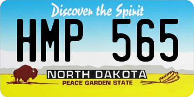 ND license plate HMP565