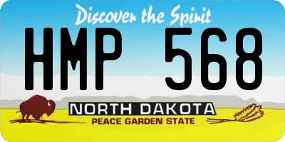 ND license plate HMP568