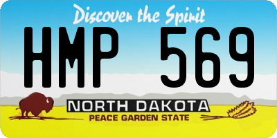 ND license plate HMP569