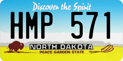 ND license plate HMP571