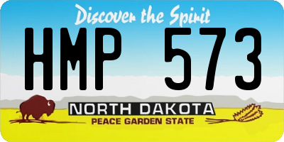 ND license plate HMP573
