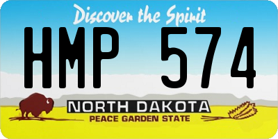 ND license plate HMP574