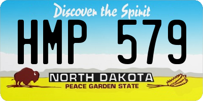 ND license plate HMP579