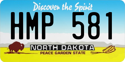 ND license plate HMP581
