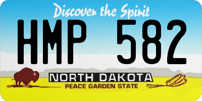 ND license plate HMP582