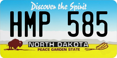 ND license plate HMP585