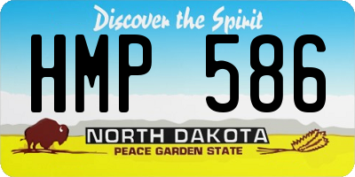ND license plate HMP586