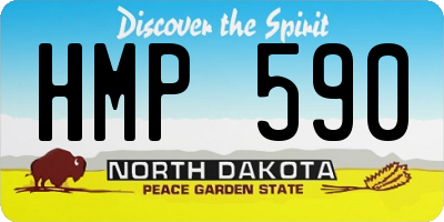 ND license plate HMP590