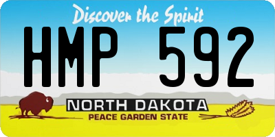 ND license plate HMP592