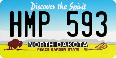ND license plate HMP593