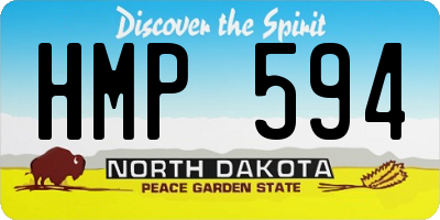 ND license plate HMP594
