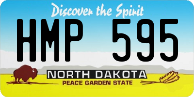 ND license plate HMP595