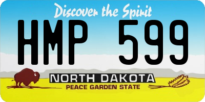 ND license plate HMP599