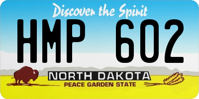 ND license plate HMP602
