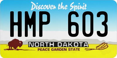 ND license plate HMP603
