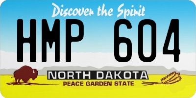 ND license plate HMP604