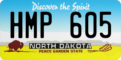 ND license plate HMP605