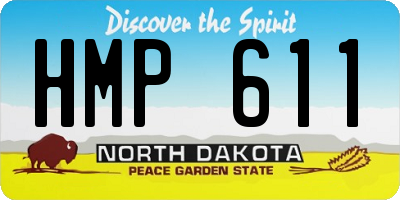 ND license plate HMP611