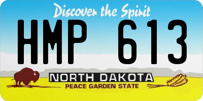 ND license plate HMP613
