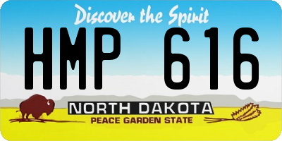 ND license plate HMP616