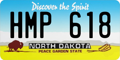 ND license plate HMP618