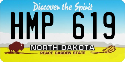 ND license plate HMP619