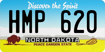 ND license plate HMP620