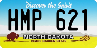 ND license plate HMP621