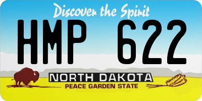 ND license plate HMP622
