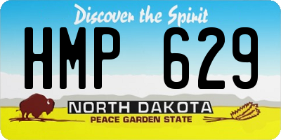 ND license plate HMP629