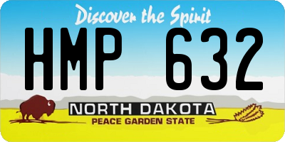 ND license plate HMP632